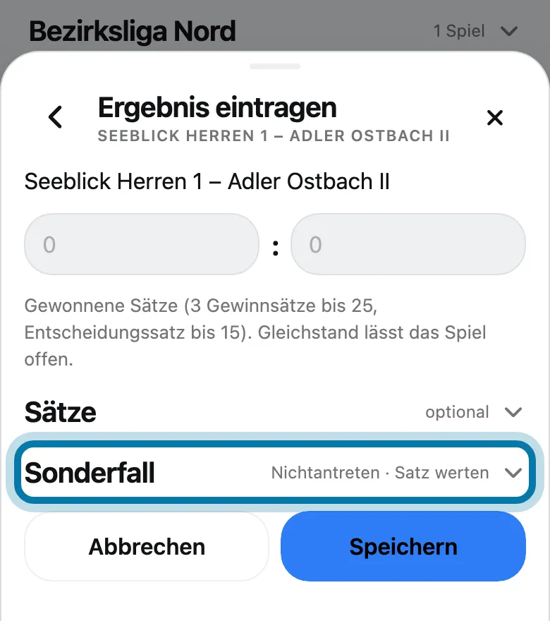 Tippe auf Sonderfall.